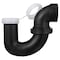 Charlotte Pipe And Foundry Charlotte Pipe 1-1/2 in. Slip X 1-1/2 in. D Hub ABS P-Trap ABS00711P0600 - alternate 5